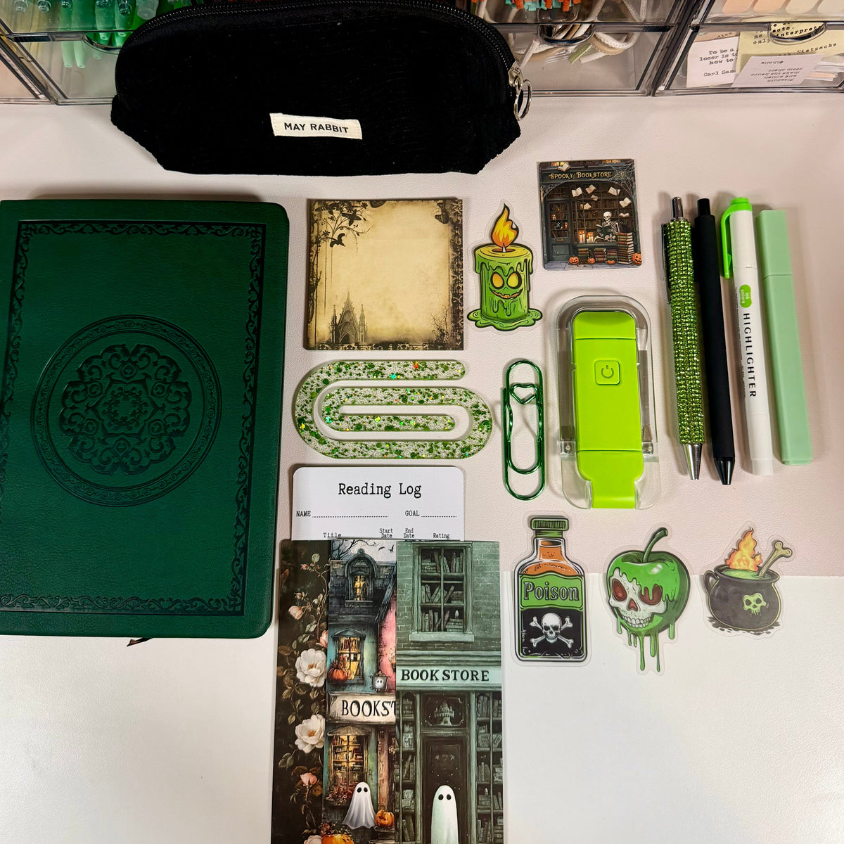 Potions and Pages Halloween exclusive bundle flat lay