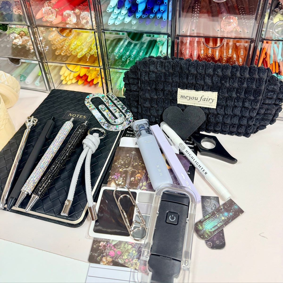 Starlit Shadows bundle contents laid out